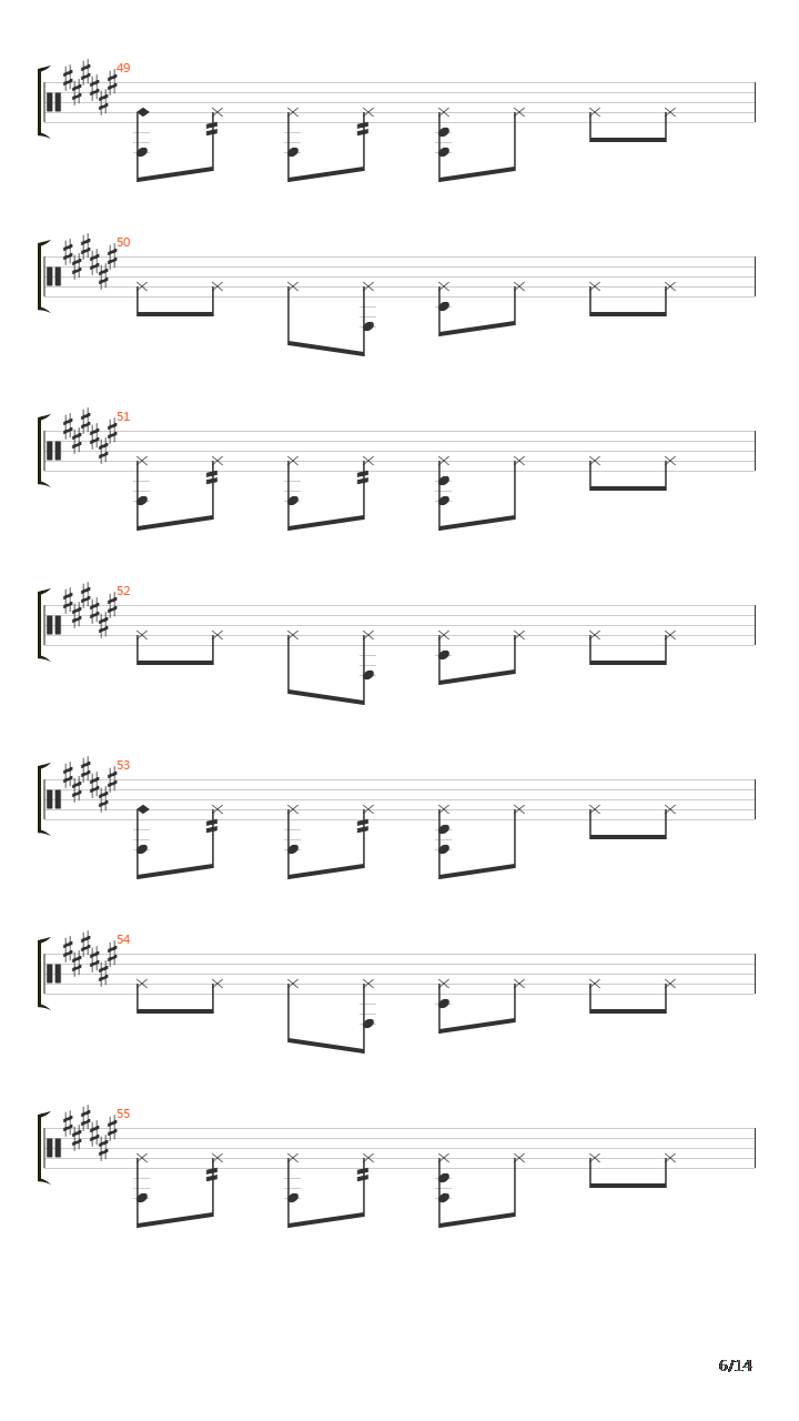 Ride吉他谱