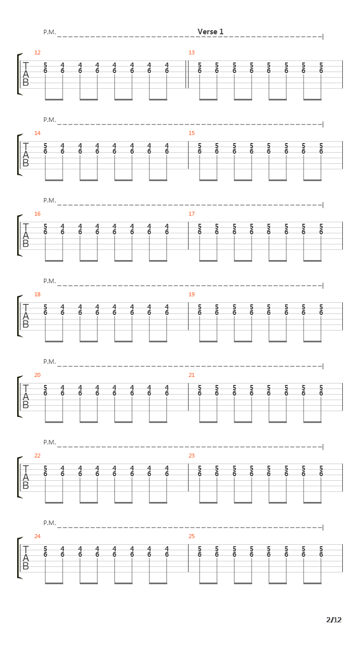 I Walk Beside You (4 String Bass Standard Tuning)吉他谱