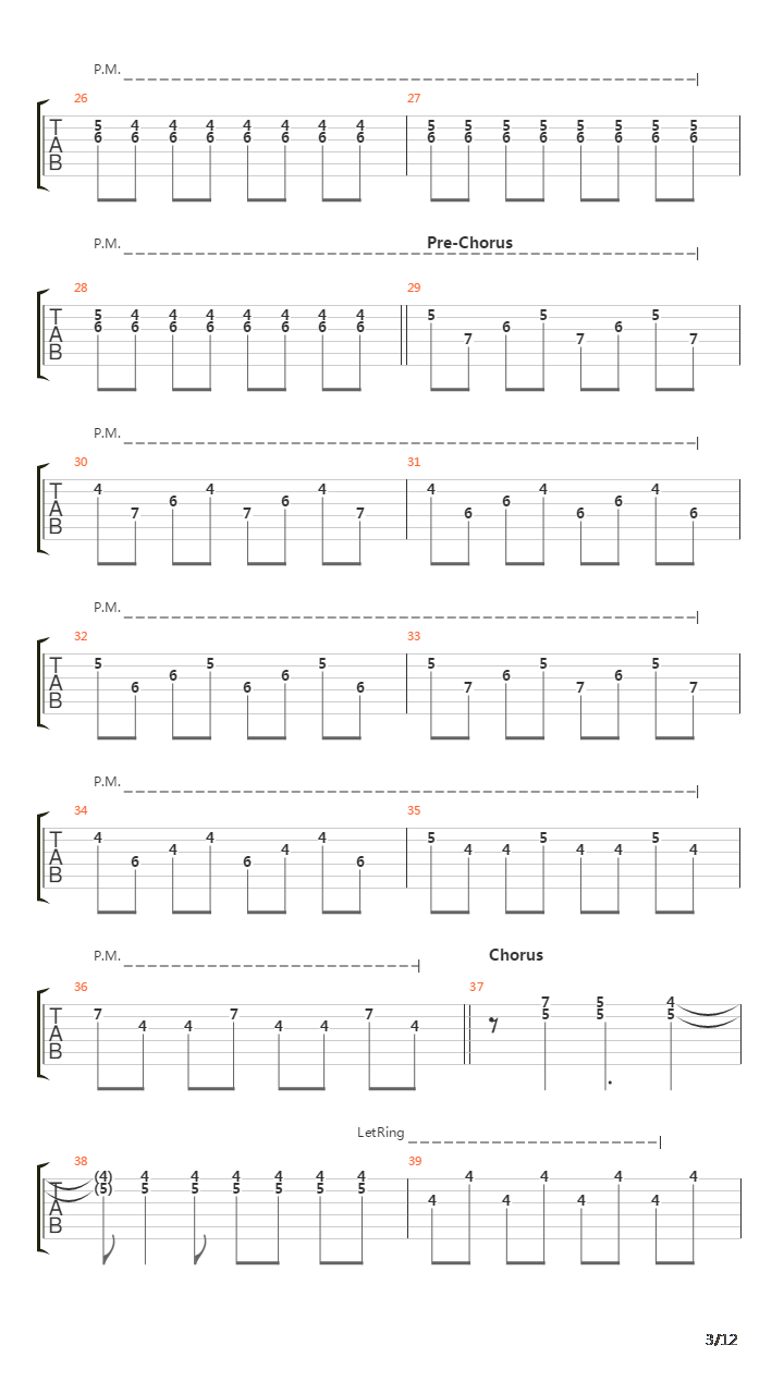 I Walk Beside You (4 String Bass Standard Tuning)吉他谱