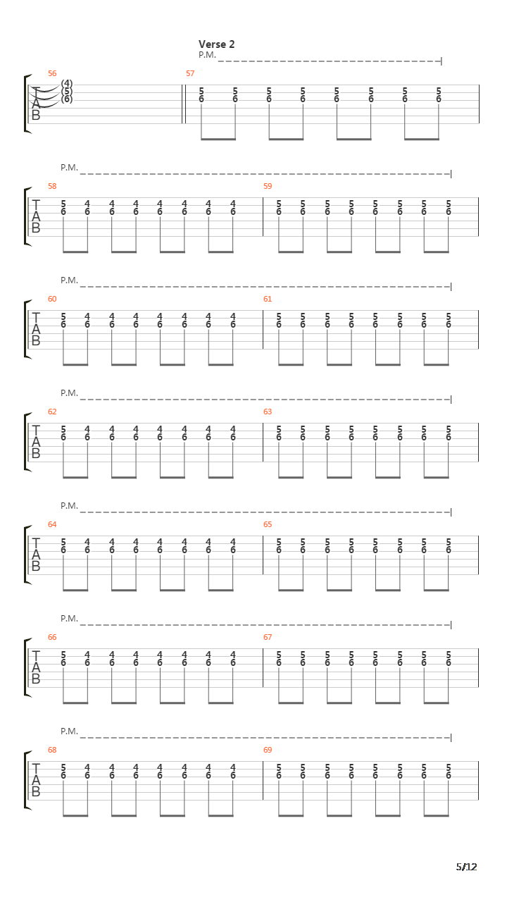 I Walk Beside You (4 String Bass Standard Tuning)吉他谱