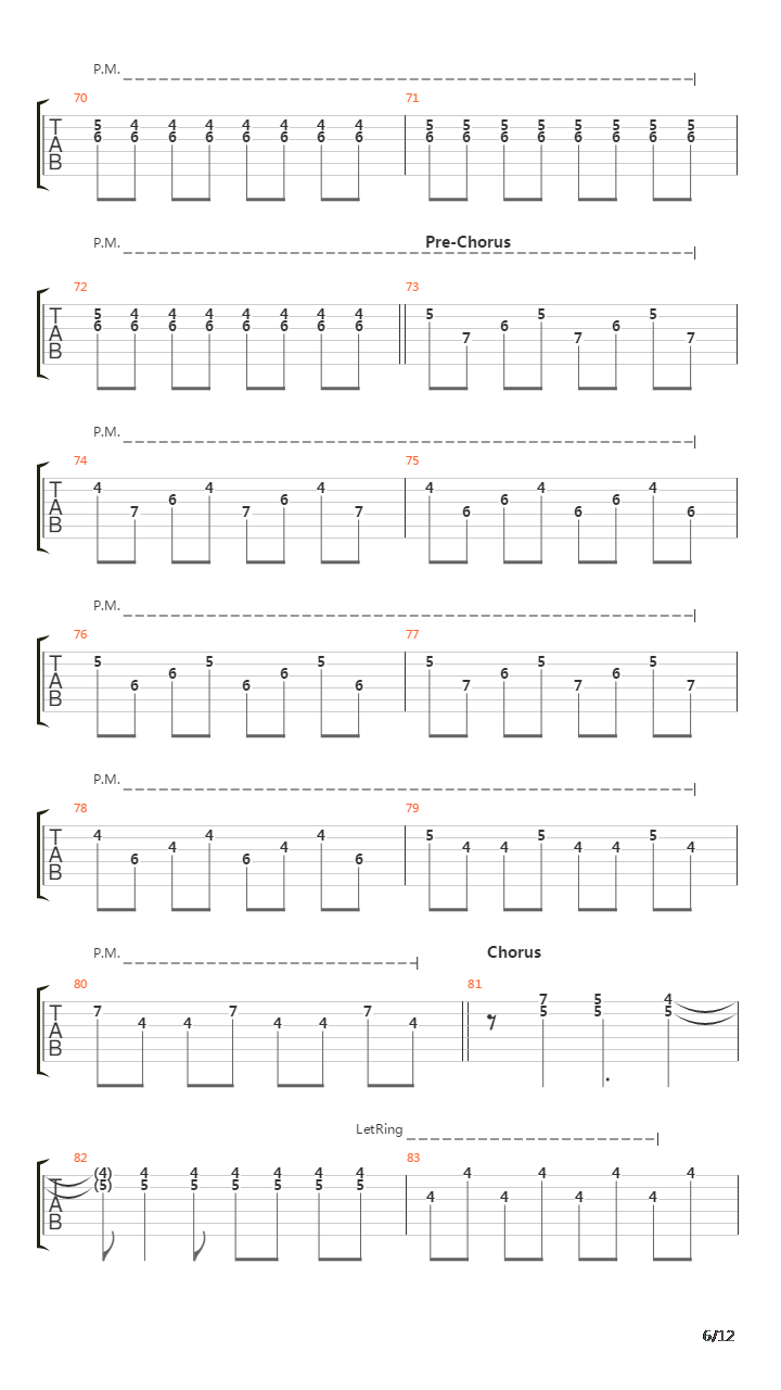 I Walk Beside You (4 String Bass Standard Tuning)吉他谱