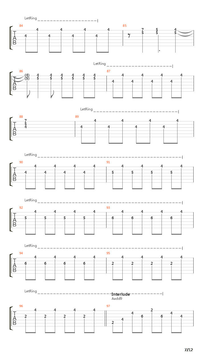 I Walk Beside You (4 String Bass Standard Tuning)吉他谱