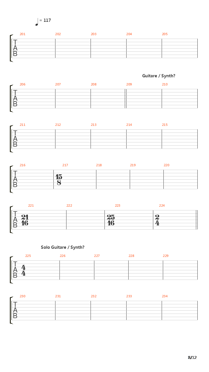 In The Name Of God (7 String)吉他谱