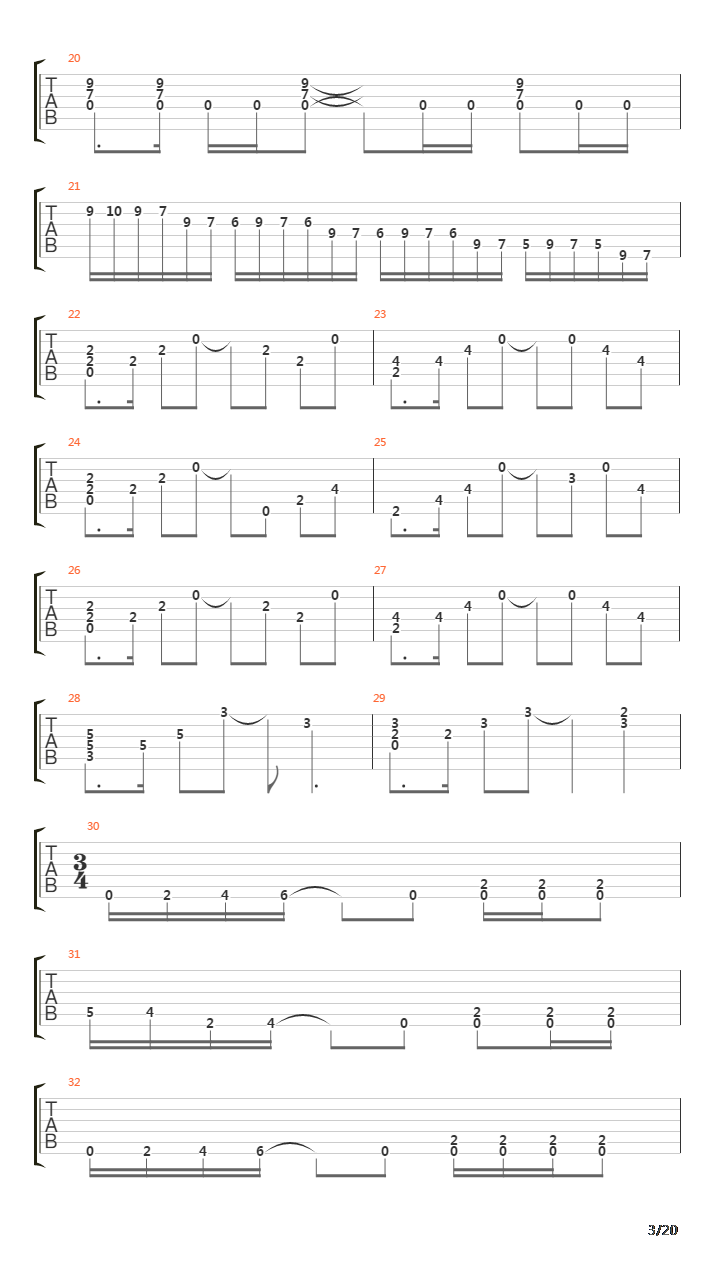 Scene Two - Overture 1928 Strange Deja Vu吉他谱