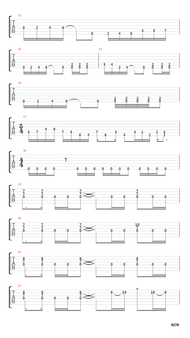 Scene Two - Overture 1928 Strange Deja Vu吉他谱