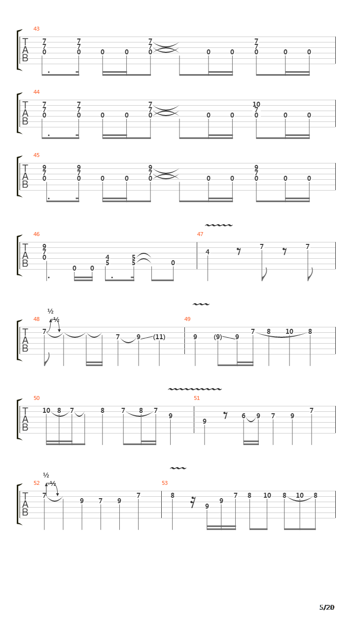 Scene Two - Overture 1928 Strange Deja Vu吉他谱