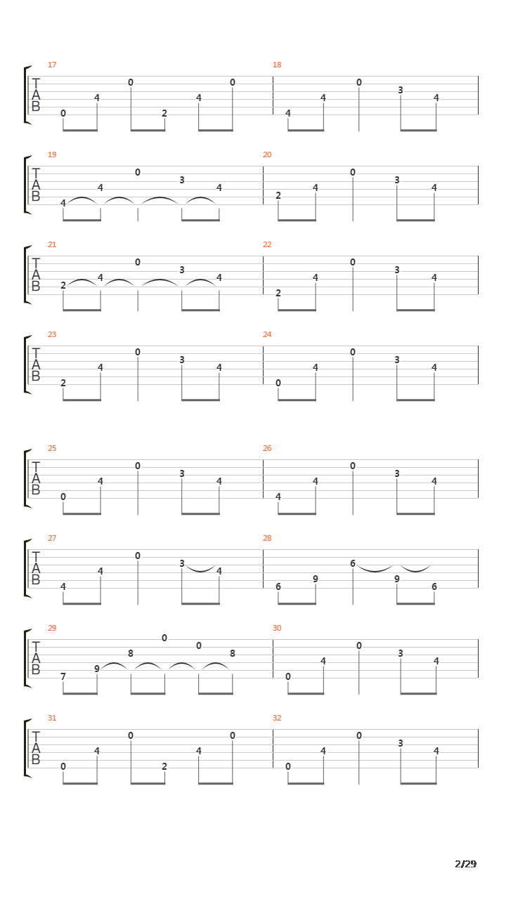 The Count Of Tuscany (Full Song)吉他谱