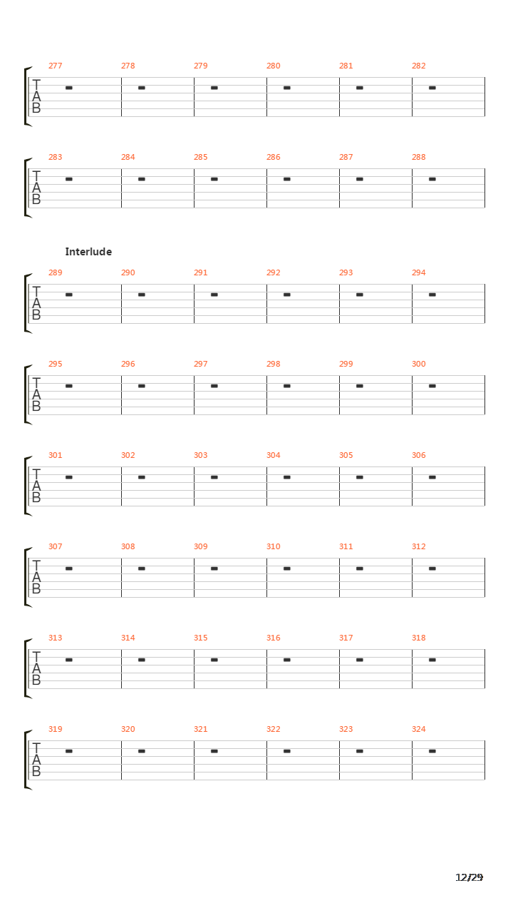 The Count Of Tuscany (Full Song)吉他谱