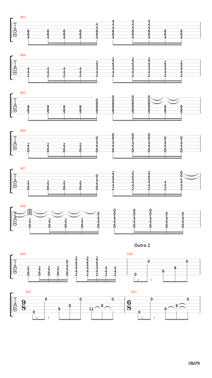 The Count Of Tuscany (Full Song)吉他谱