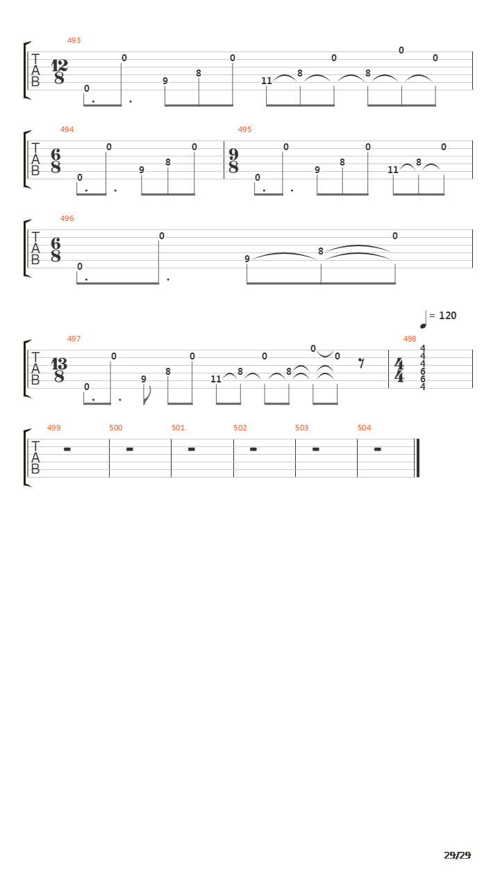 The Count Of Tuscany (Full Song)吉他谱