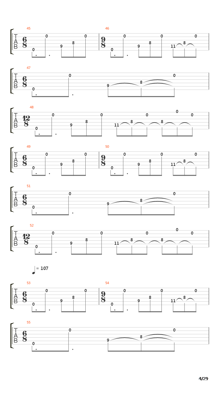 The Count Of Tuscany (Full Song)吉他谱