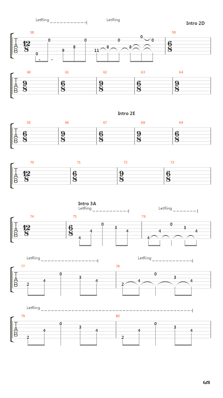 The Count Of Tuscany (Intro)吉他谱