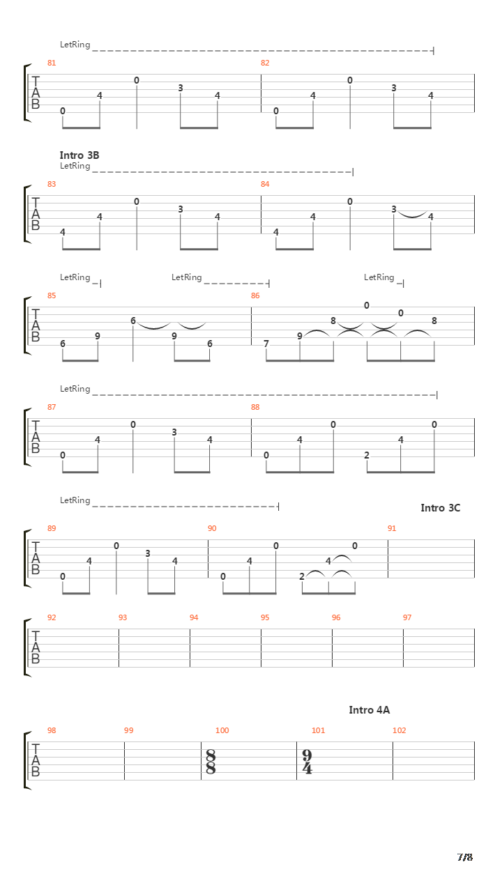 The Count Of Tuscany (Intro)吉他谱