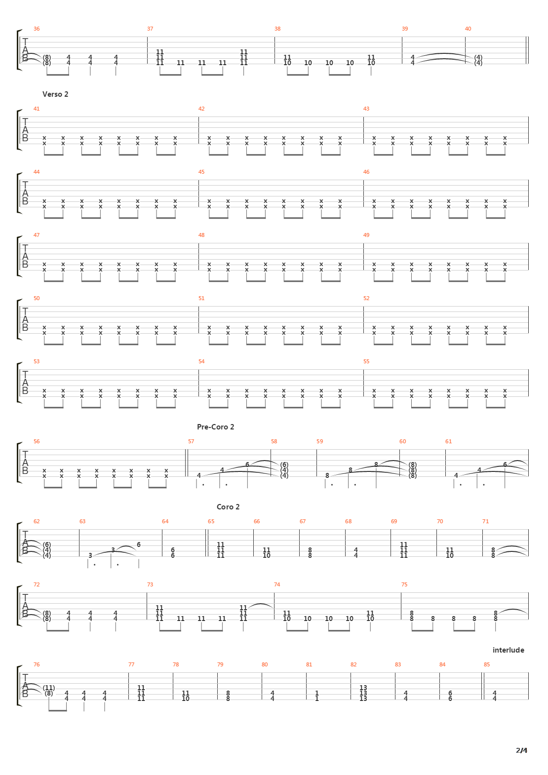 Wither (Custom Version)吉他谱