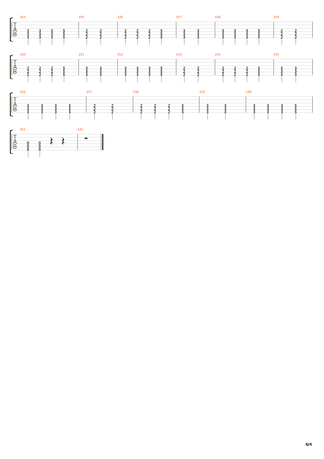 Mute吉他谱