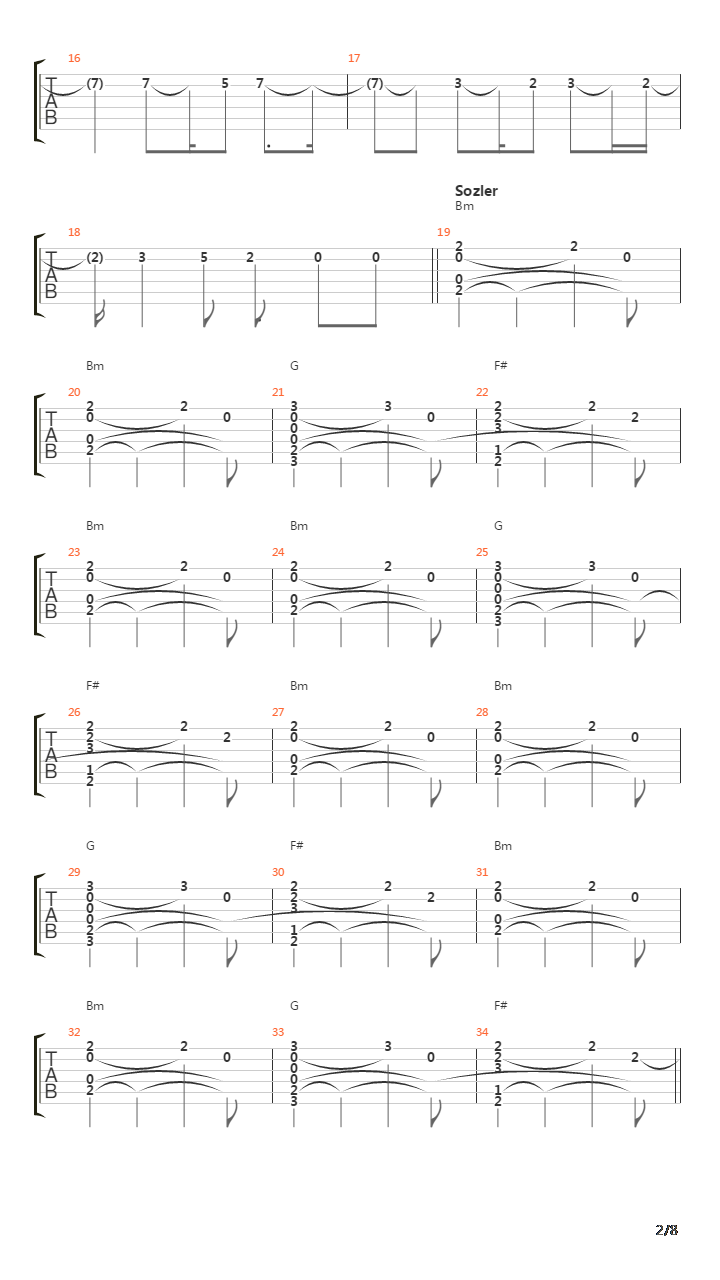 Bal吉他谱