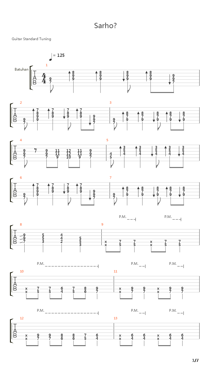 Sarhoş吉他谱