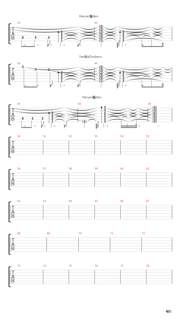 Yanibasimdan吉他谱