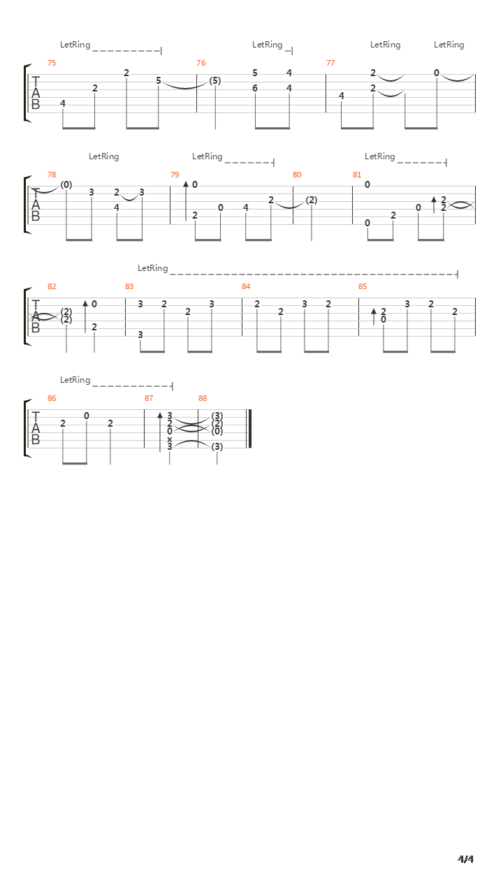 化物语 - 战场原黑仪（戦場ヶ原ひたぎ）吉他谱