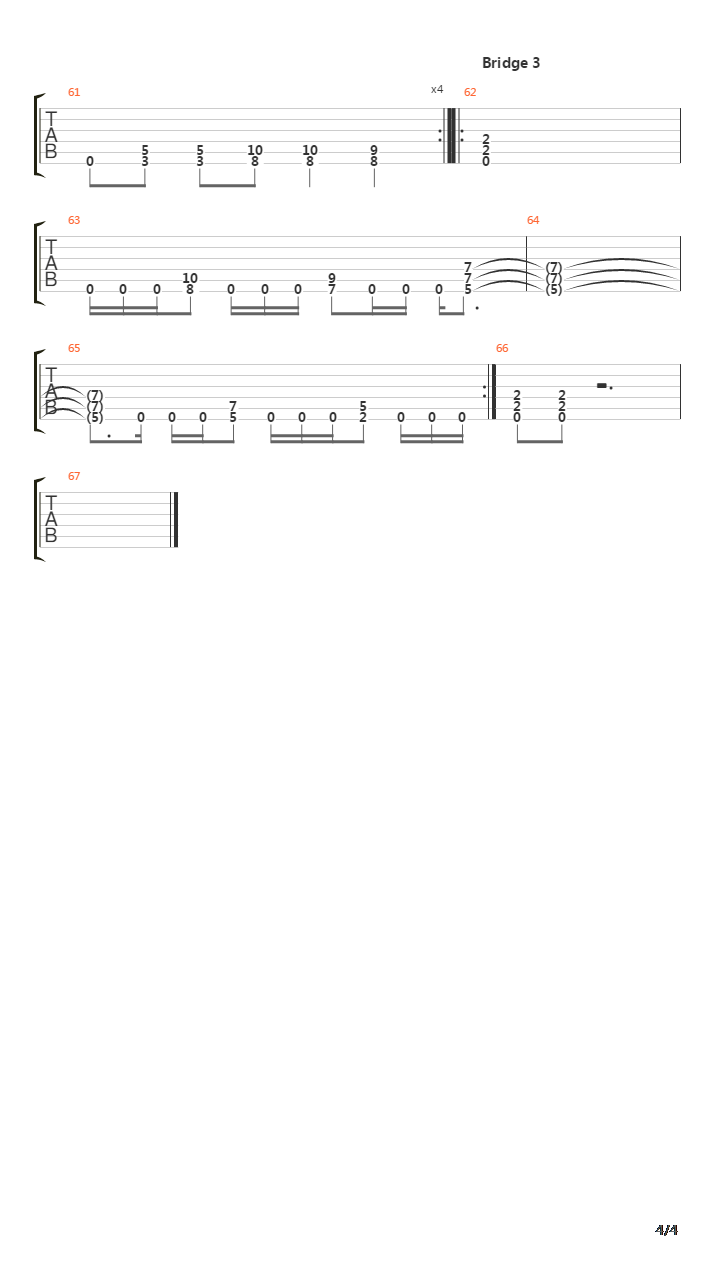 The Tornado吉他谱