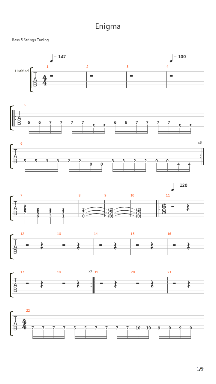 Enigma吉他谱