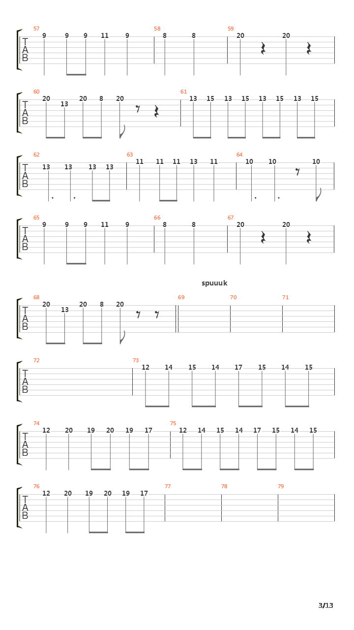 Krebskolonie吉他谱