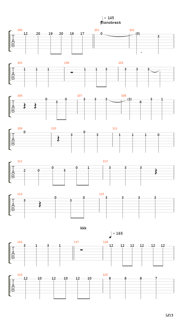 Krebskolonie吉他谱