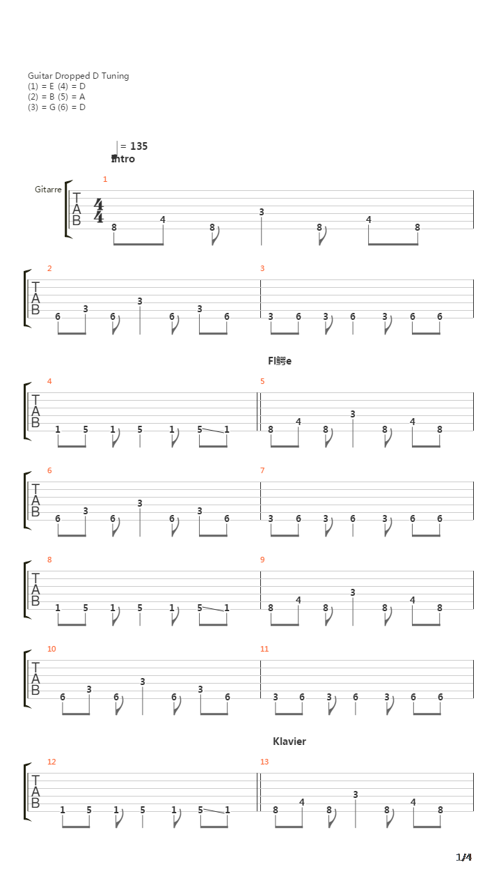 Zauberelefant (Nicht Ganz)吉他谱