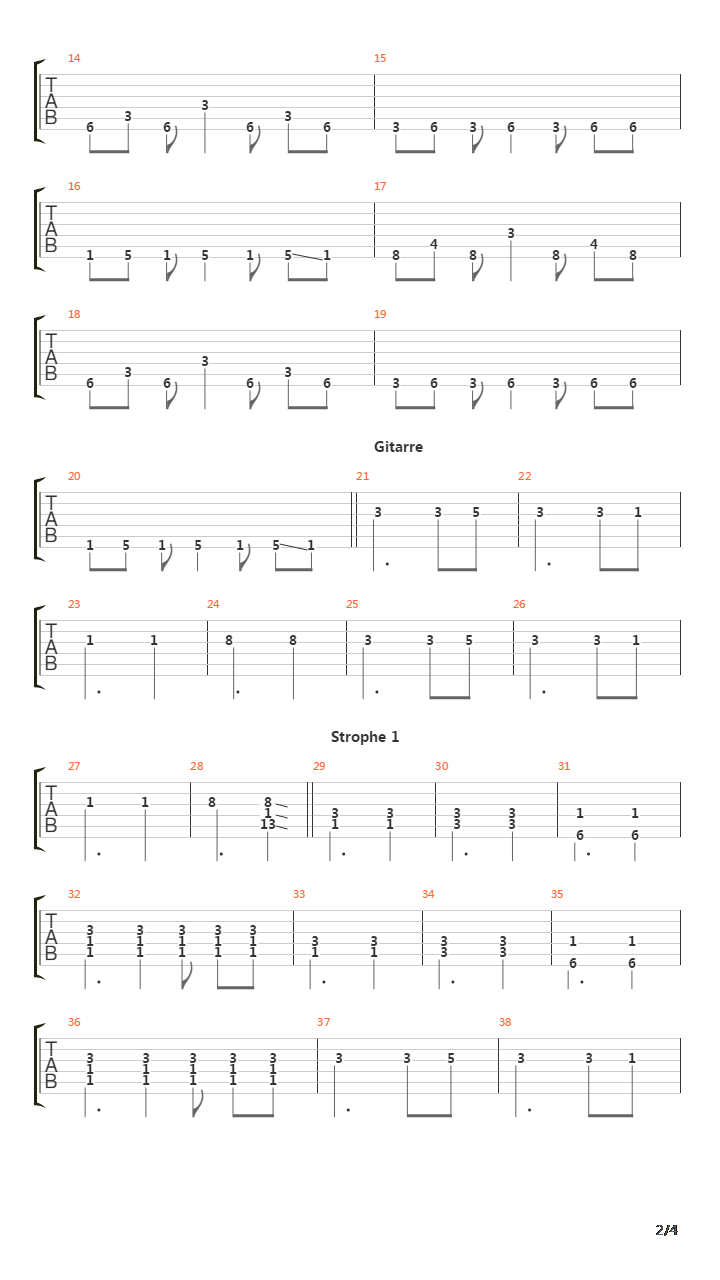 Zauberelefant (Nicht Ganz)吉他谱