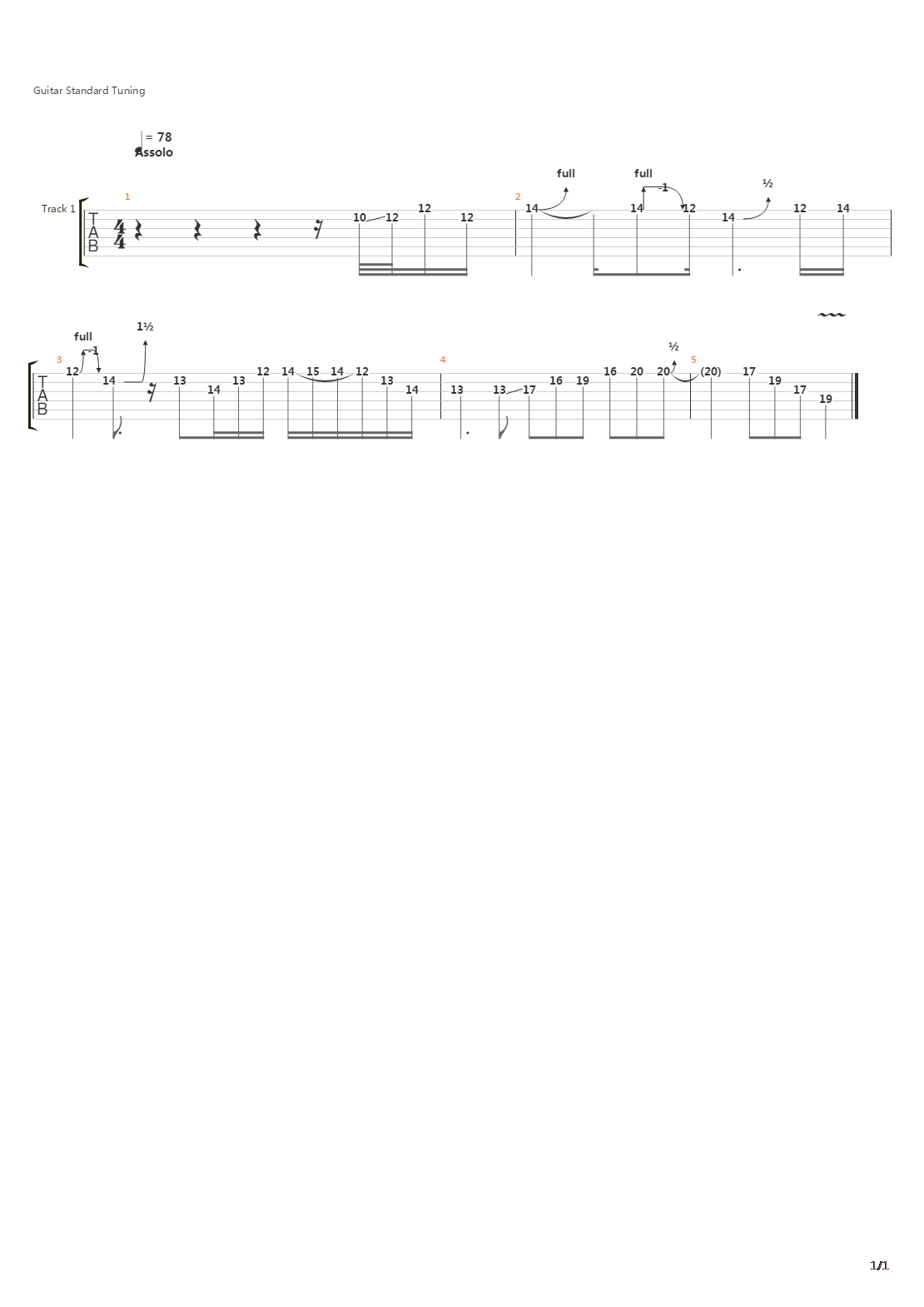 Tapparella吉他谱