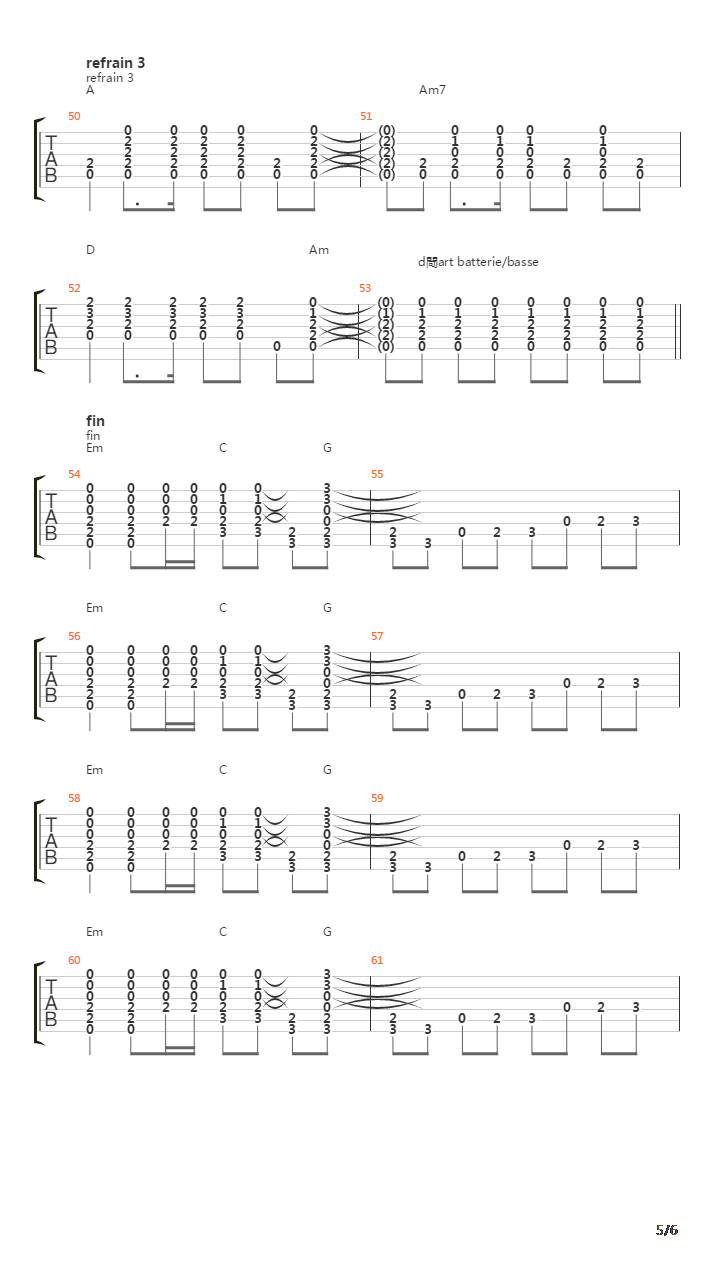 245 A.M.吉他谱