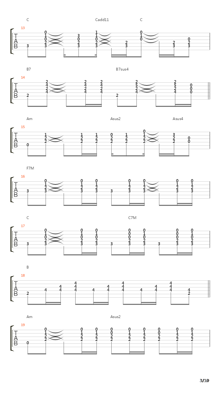 Alameda吉他谱