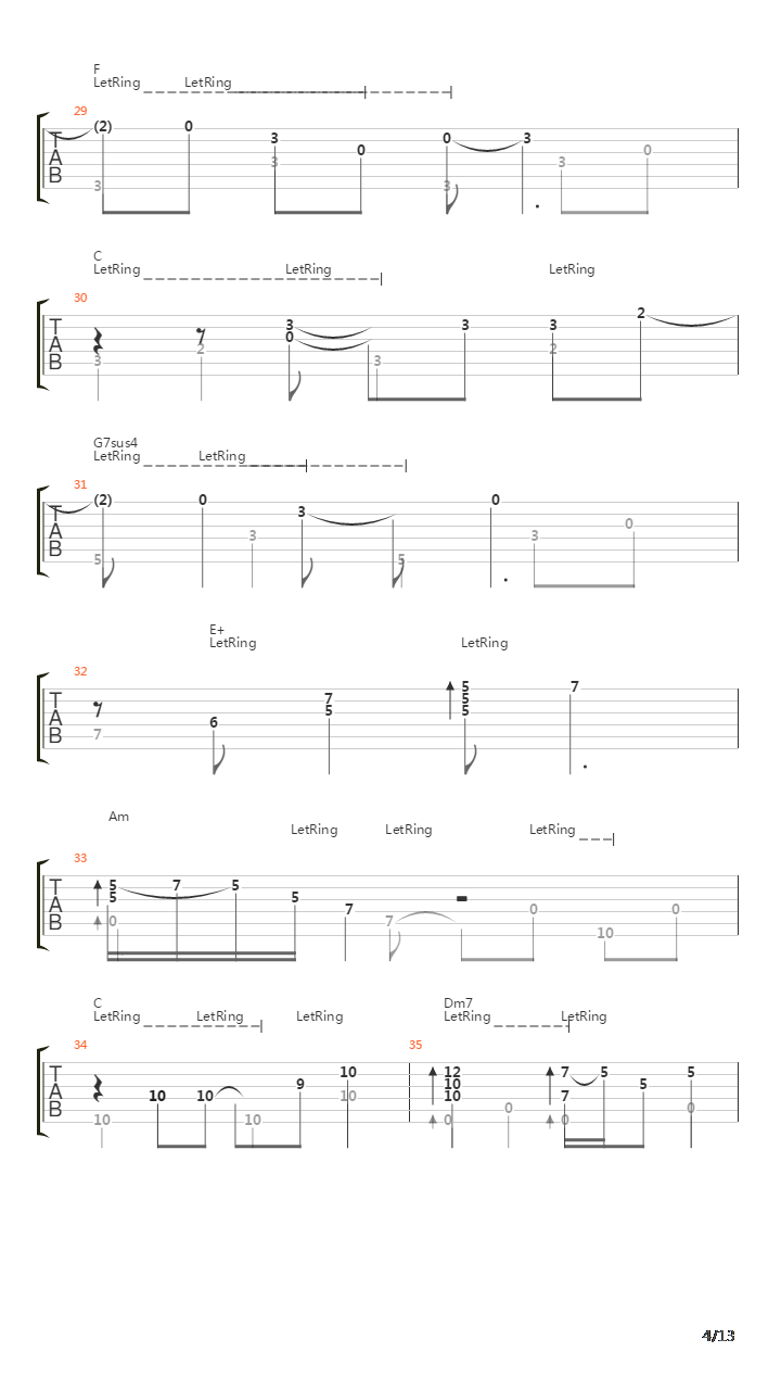 Your Song (Fingerstyle)吉他谱