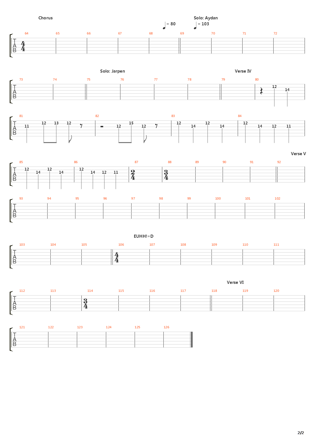 Banquet Of Bards吉他谱