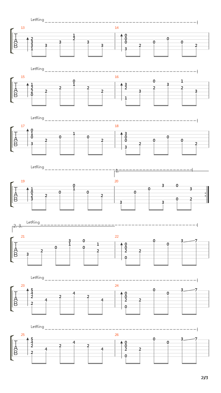 Can't Help Falling In Love (Fingerstyle Tab)吉他谱