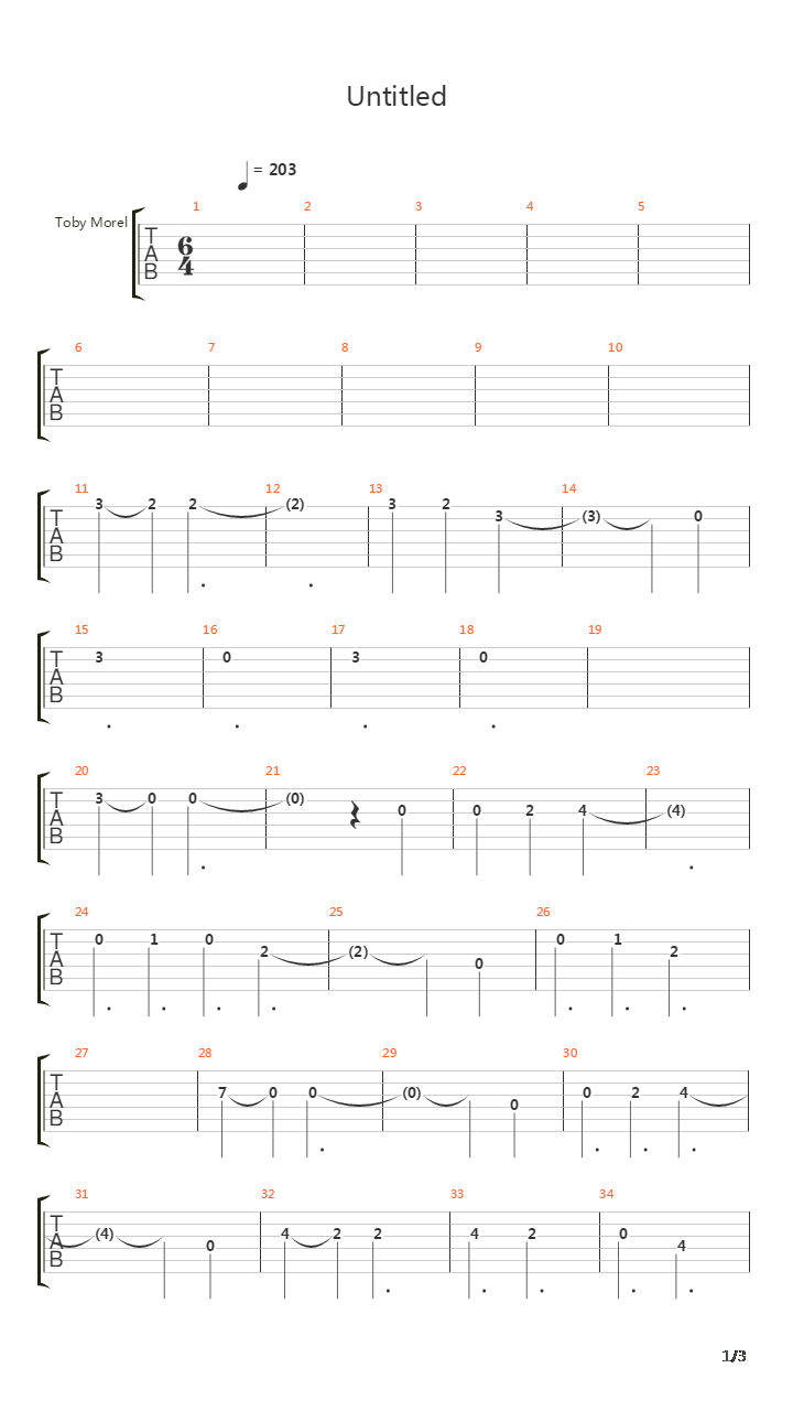 The Note From Which A Chord Is Built吉他谱