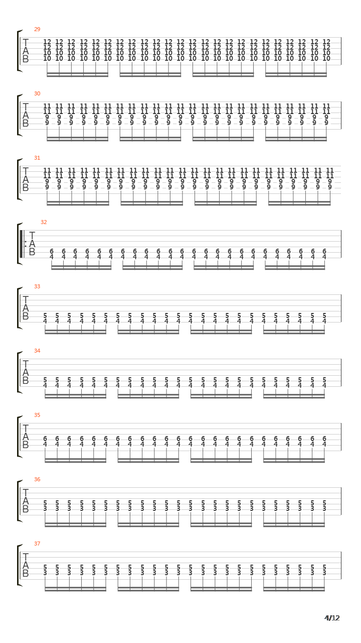 The Loss And Curse Of Reverence吉他谱