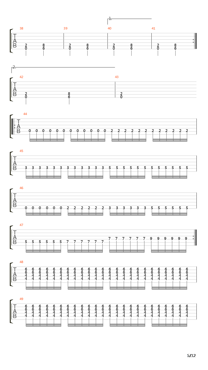 The Loss And Curse Of Reverence吉他谱