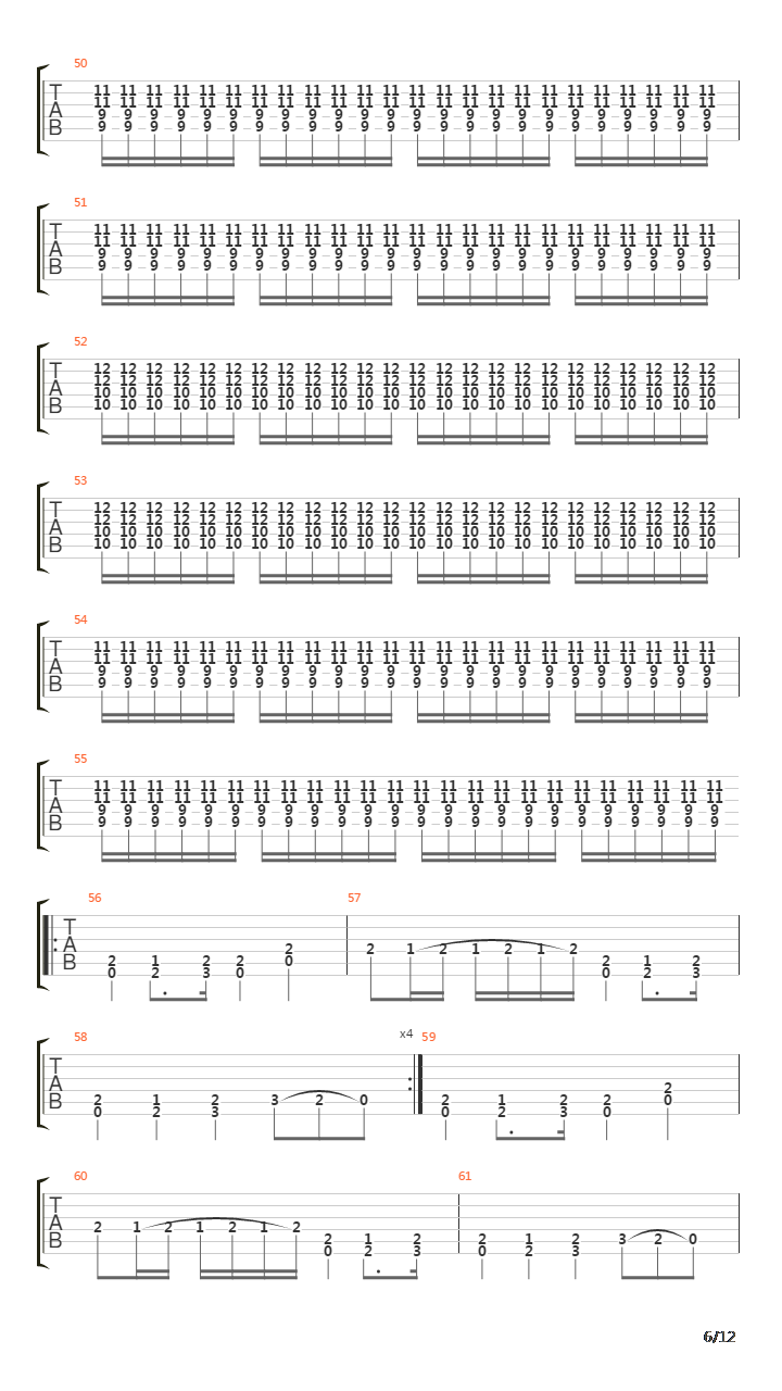 The Loss And Curse Of Reverence吉他谱