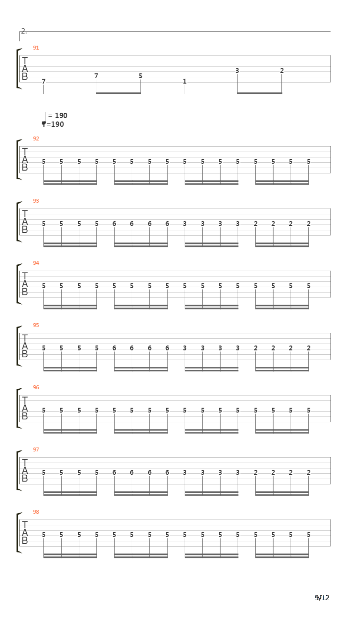 The Loss And Curse Of Reverence吉他谱