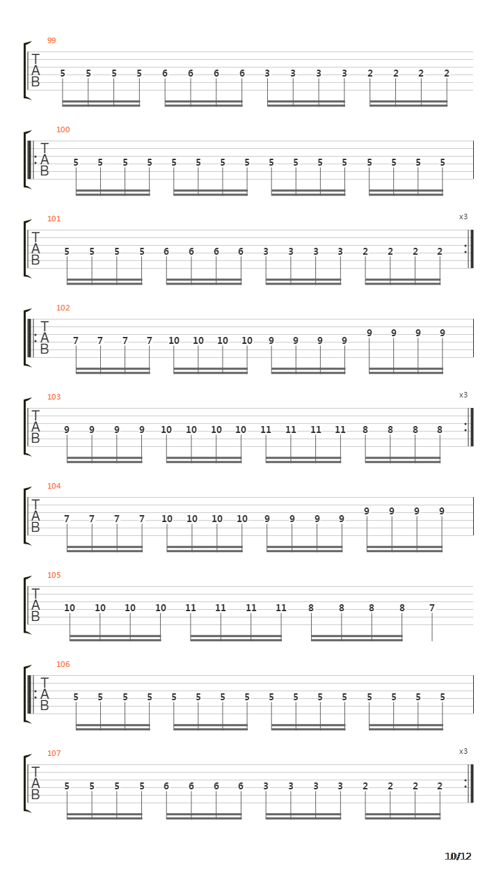 The Loss And Curse Of Reverence吉他谱