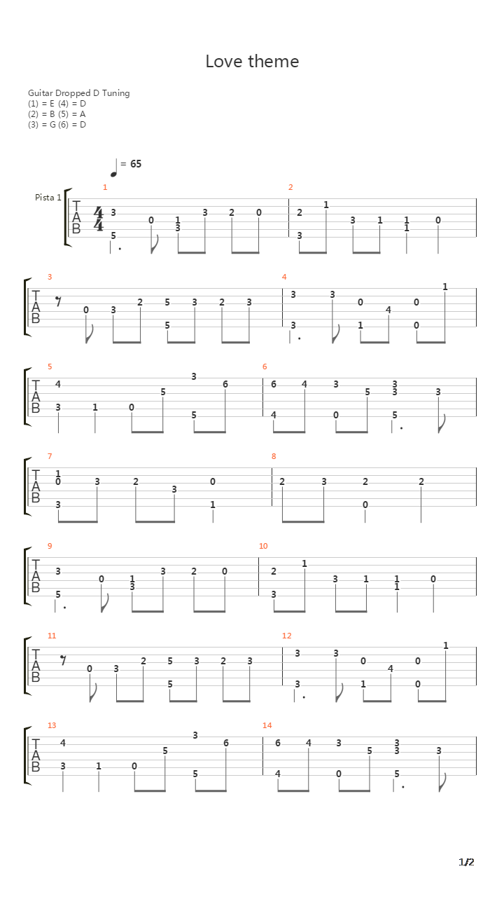 Cinema Paradiso Love Theme吉他谱