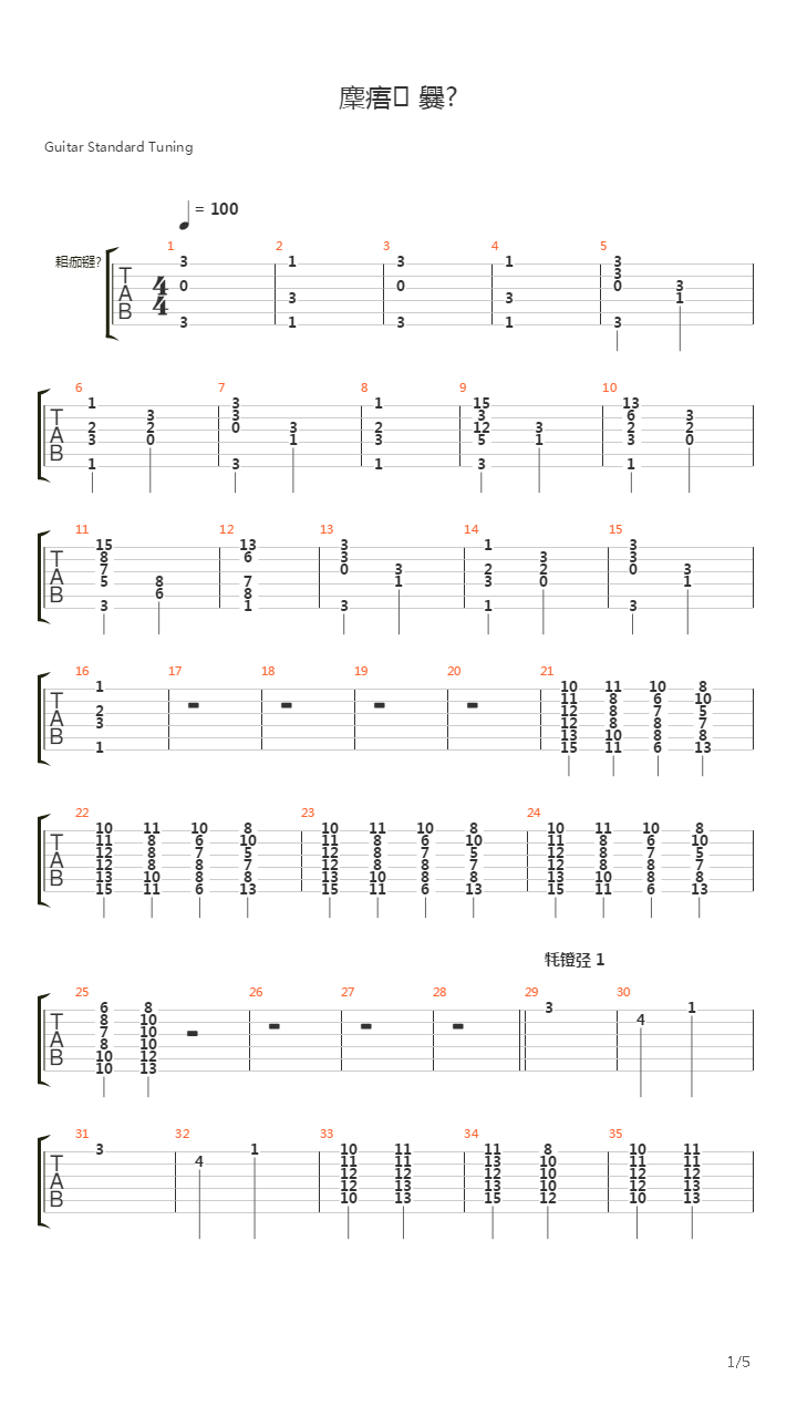 Cherniy Mag吉他谱