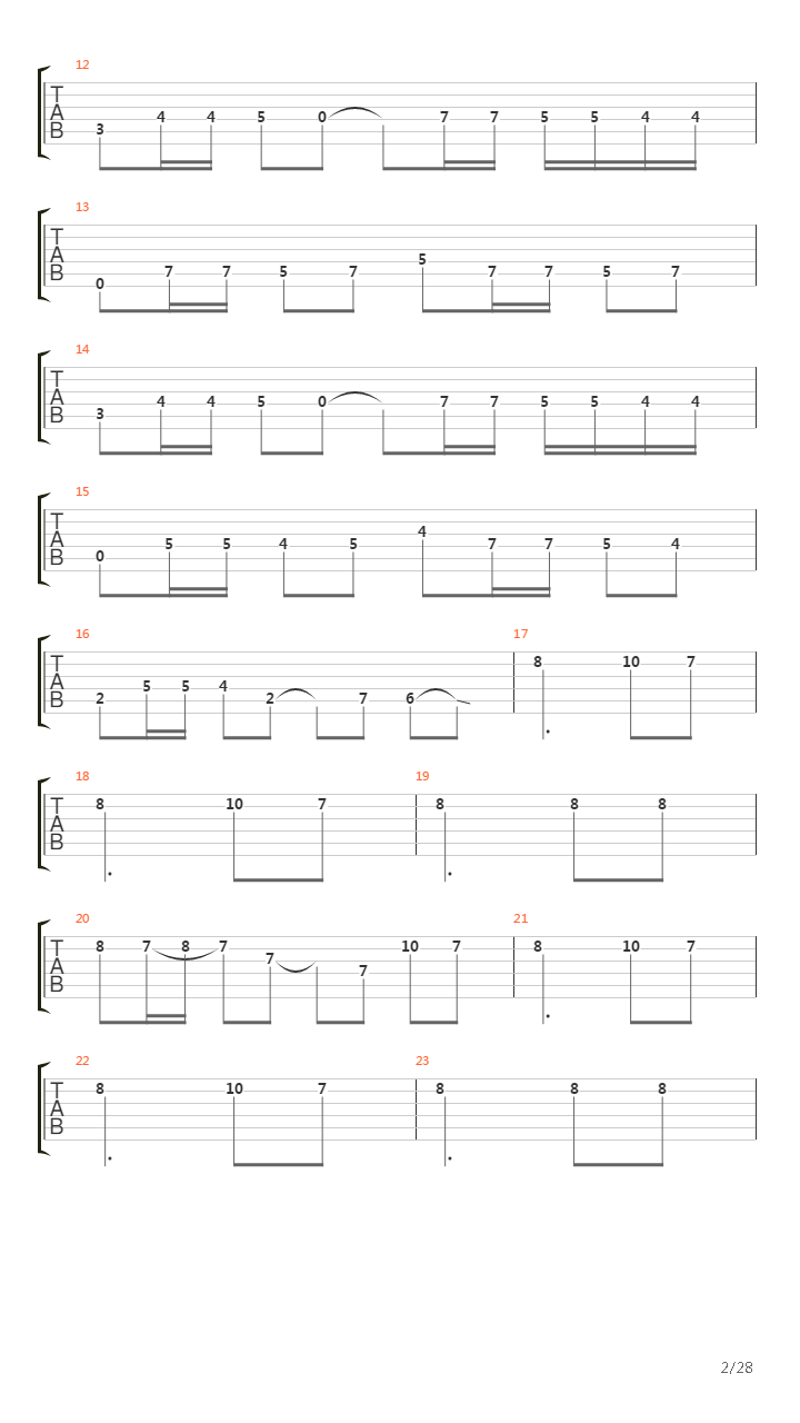 Feanor吉他谱