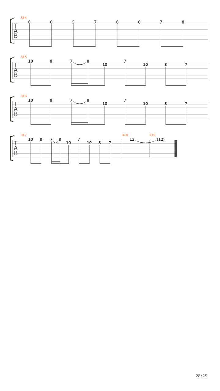 Feanor吉他谱