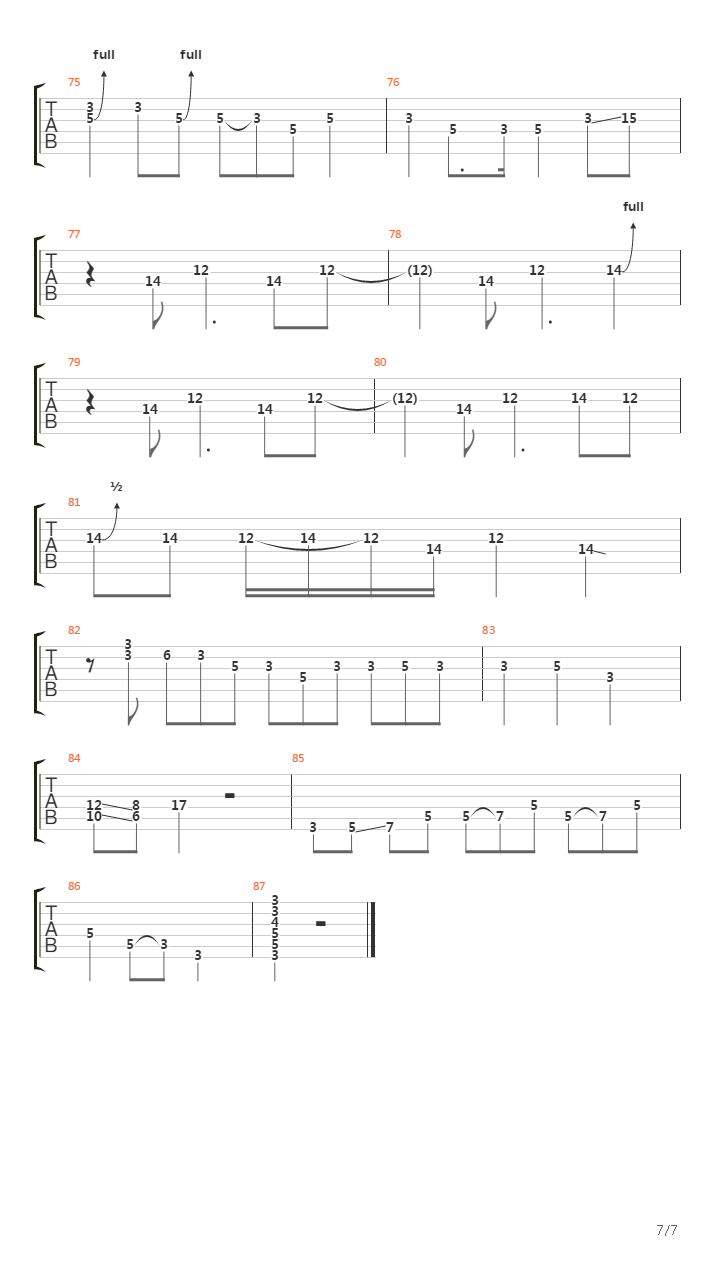 Further On Up The Road吉他谱