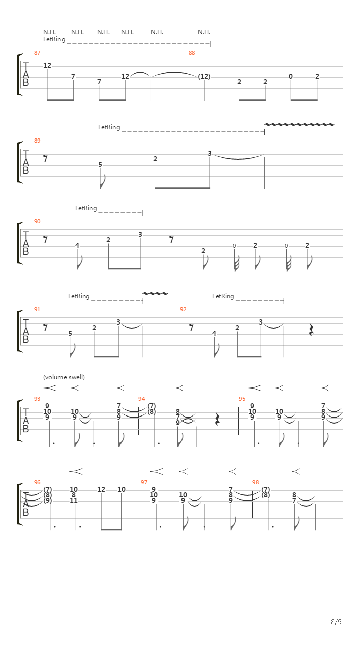 East Wes吉他谱