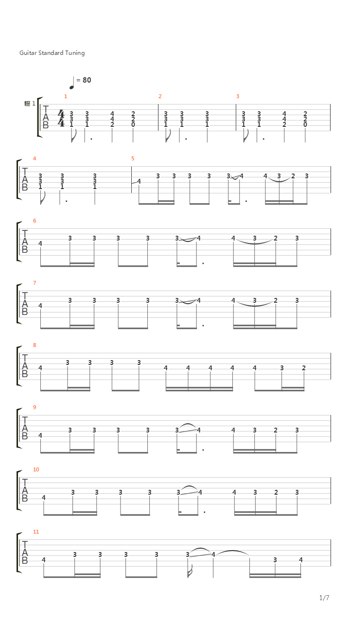 Arap Saci吉他谱