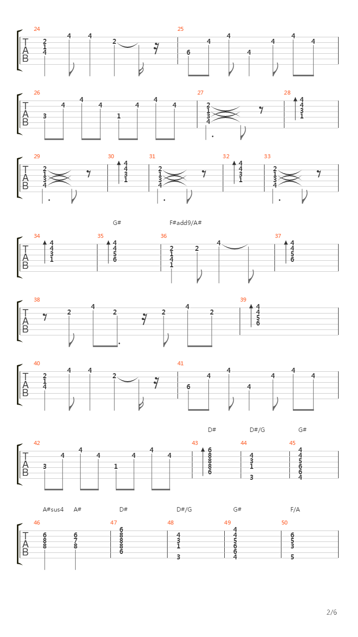 Piu Bella Cosa Non Ce吉他谱