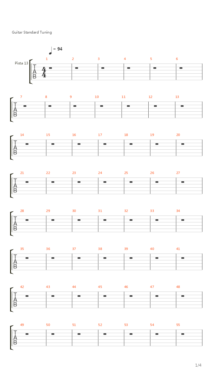 Un Attimo Di Pace Punteo吉他谱